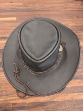 Aussie Bush Leather Hat Medium